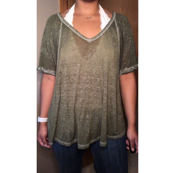 Free People We The Free Free Fallin Army Tee - Picture 2 of 5